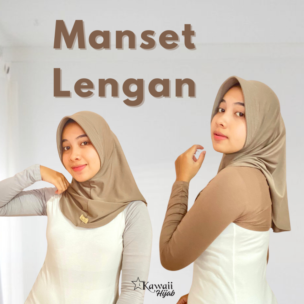 KAWAII HIJAB - Manset Bolero Lengan Panjang Dekker Tangan Crop Top Kaos Rayon