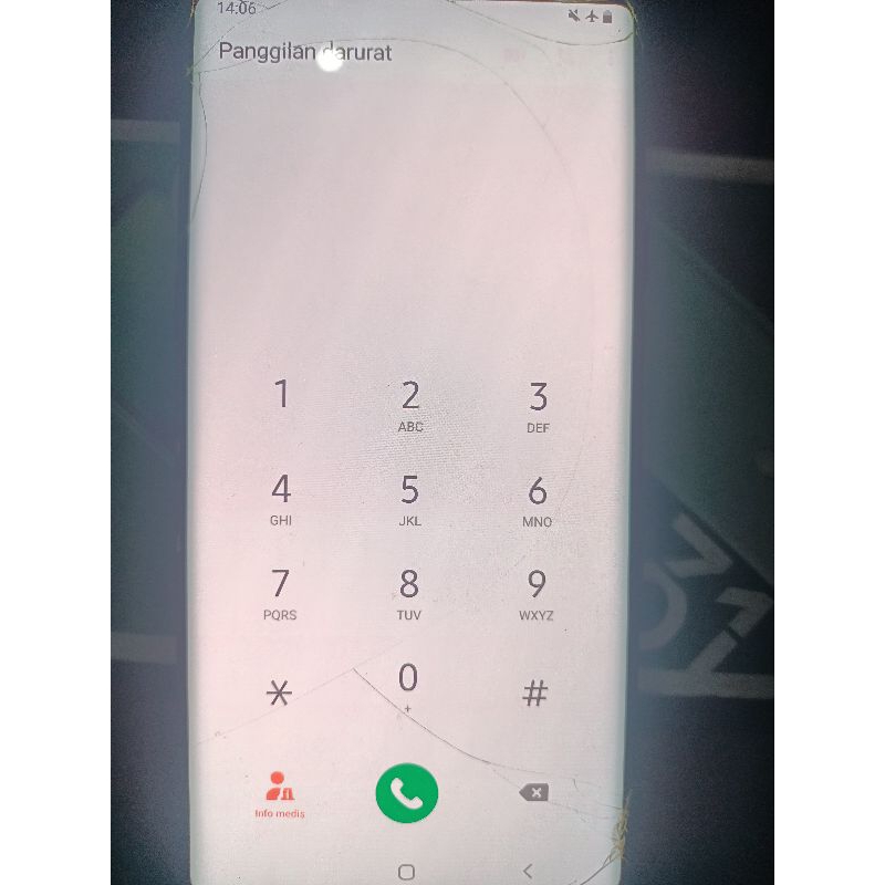 s8 plus lcd retak gles dan GK ada batre bekdor pecah