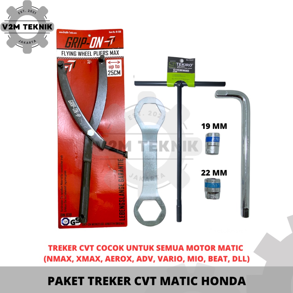 Hadir Baru  PAKET HONDA Treker CVT GRIP ON MAX  Paket Treker CVT Motor Matic UNIVERSAL  Paket Lengka