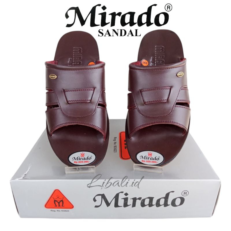 sandal pria mirado 568 kulit asli dijamin 100% original sendal kulit asli pria merek mirado sandal s