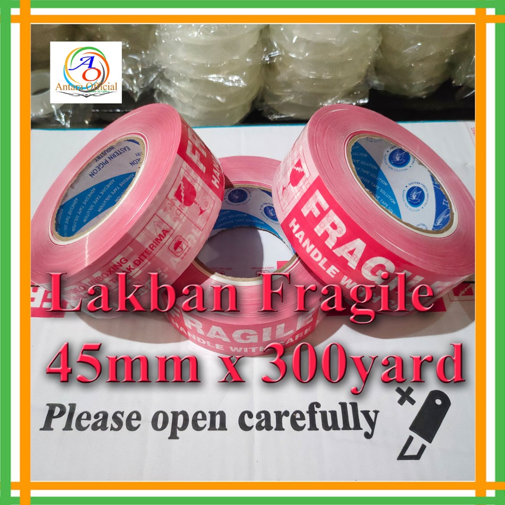 

Lakban Jumbo 45mmx300yard Unboxing Video Fragile 2 Inch Selotip Packing Merah Putih 45 micron Jangan Dibanting Kualitas Bagus