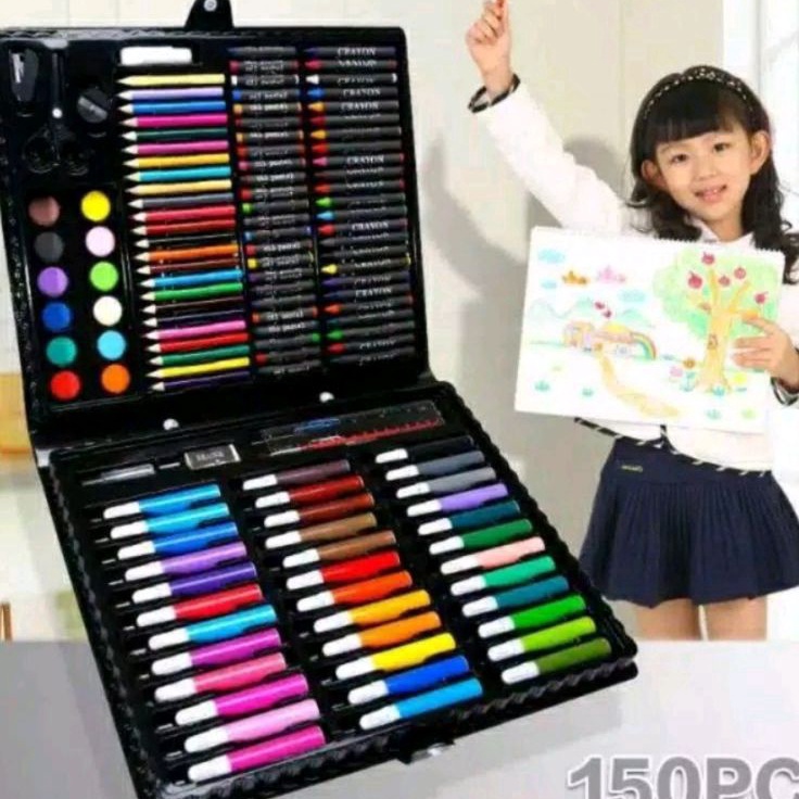 

Serba Mutu 15Pcs Crayon Set Art Set Isi 15 Pcs Pensil Warna Set Anak Crayon Full Set Alat Lukis