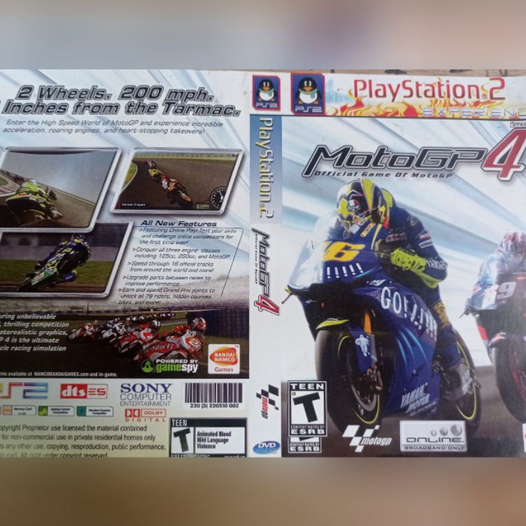 Kaset Ps2 MOTOGP 4