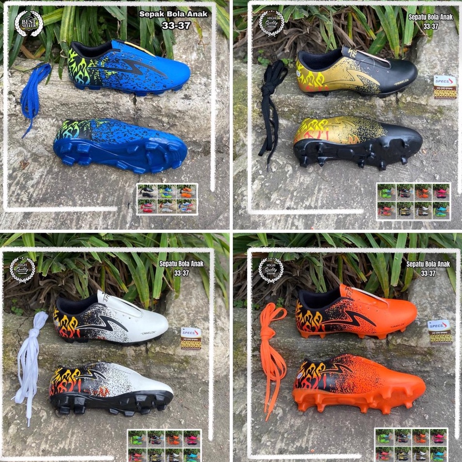 Ready Terpopuler  Sepatu Bola Anak SD SMP SPECS EWAKLOK Ukuran 33 34 35 36 37