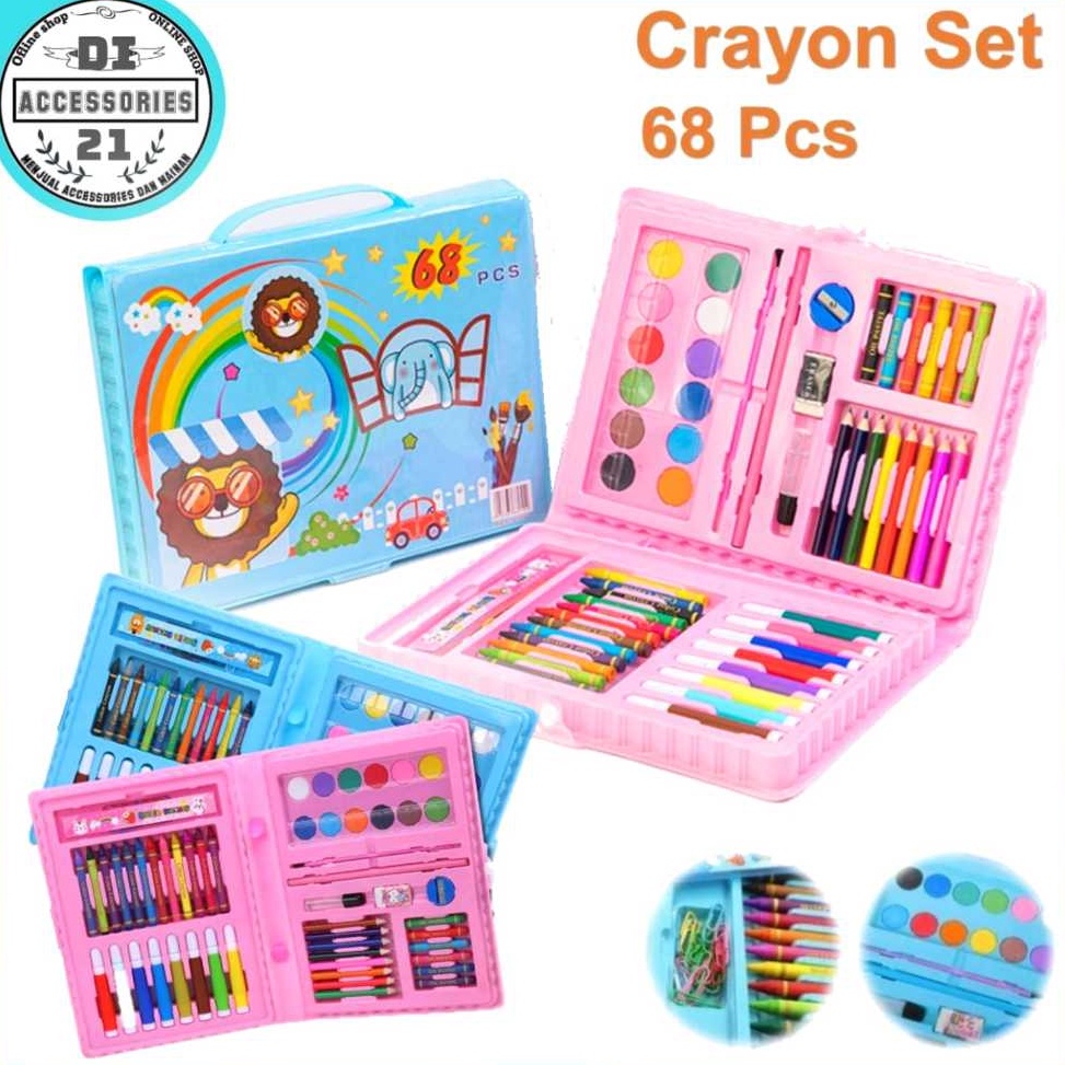 

Paket Ekonomis CRAYON SET 68PC PENSIL GAMBAR ANAK ISI 68PCS PENSIL WARNA ANAK