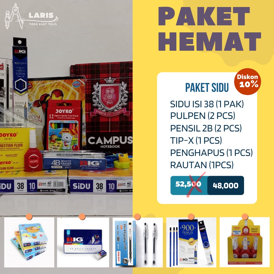 

Garansi Order Paket Buku tulis alat tulis sekolah kantor anak Buku Sidu