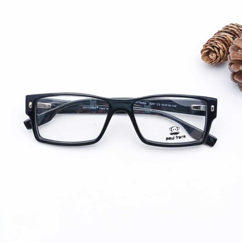 [COD] - Frame Kacamata Hitam / Kacamata Fashion PAUL FRANK 5291 Lensa Anti Radiasi Premium