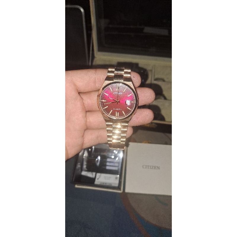 Citizen mechanical NJ0153-82X Automatic rose gold second