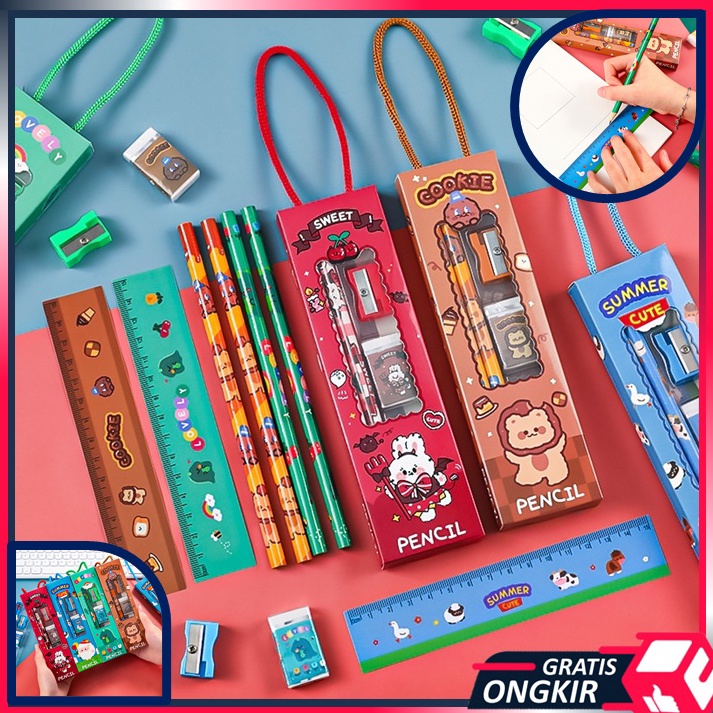 

Update Hemat Gratis Ongkir S5689 Stationery Set 5 In 1 Set Alat Tulis Sekolah 5 in 1 Karakter Lucu 5Pcs Set Alat Tulis Pensil Motif Kartun Lucu