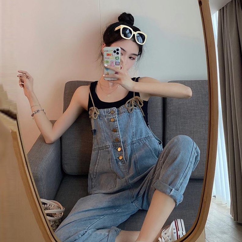 Jumpsuit Korea Wanita Panjang Sembilan Persepuluh