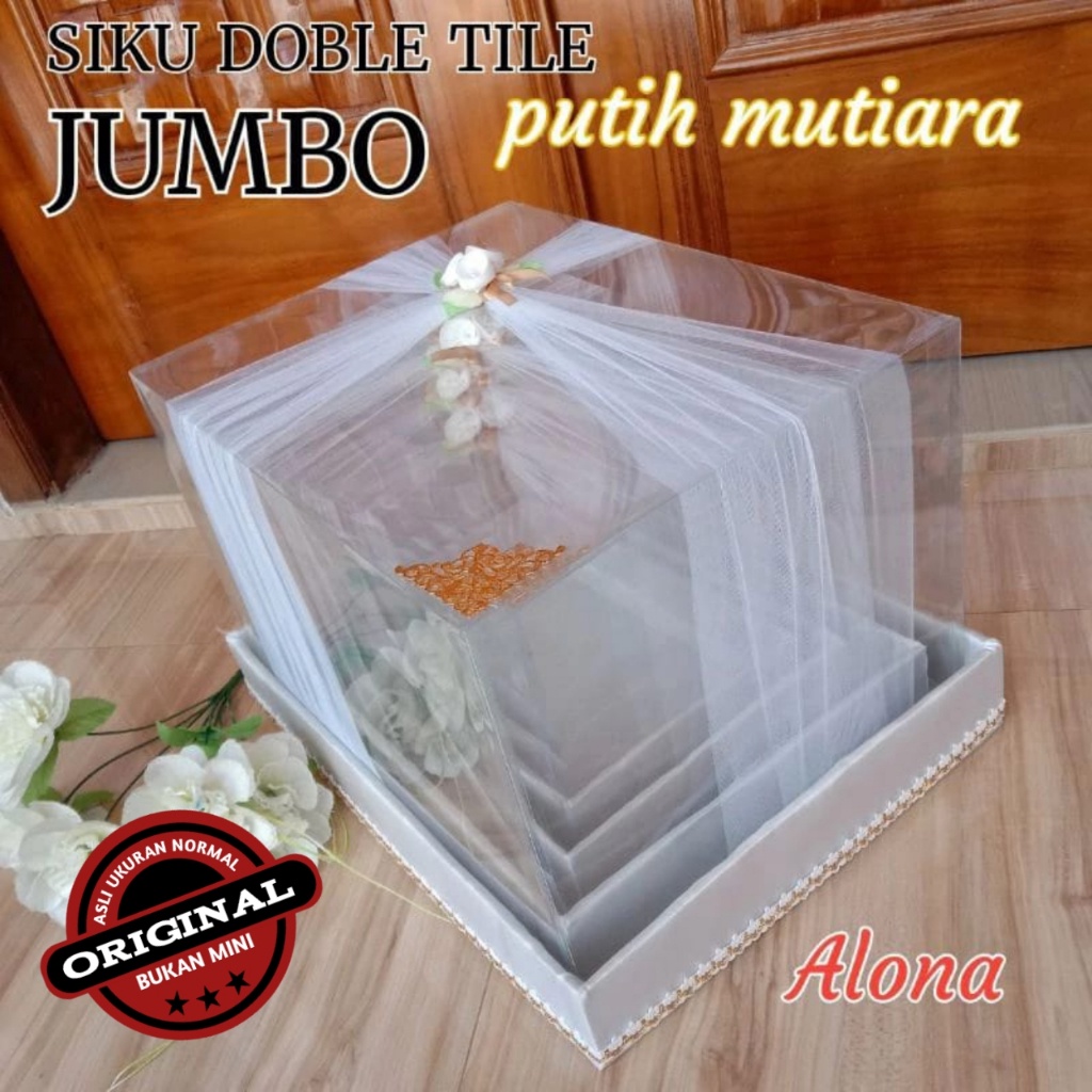 

BOX KOTAK SESERAHAN HANTARAN PERNIKAHAN MIKA TILE 1 SET ISI 4 PCS