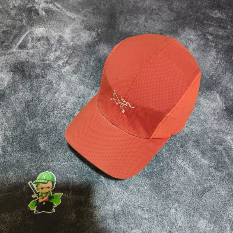 outdoor cap arcteryx logo orange