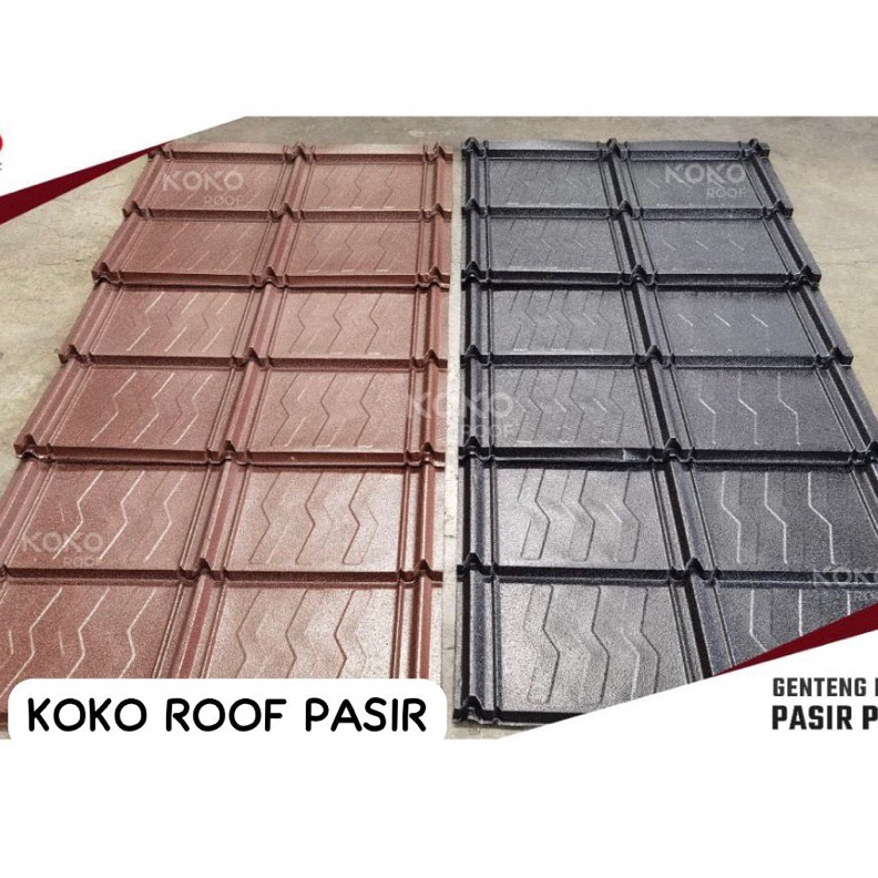 Genteng Metal Koko Roof Pasir Berat Asli