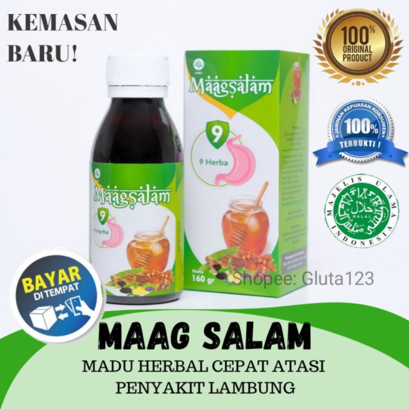 

Maag salam - mengobati asam lambung - mengobati maag - gerd asam lambung - mengatasi perut kembung - 1 Botol