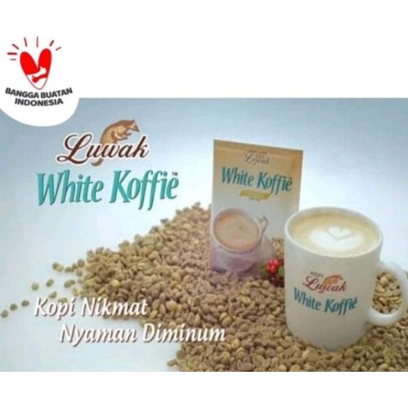 

LUWAK WHITE KOFFIE 1 RENCENG ISI 10 PCS