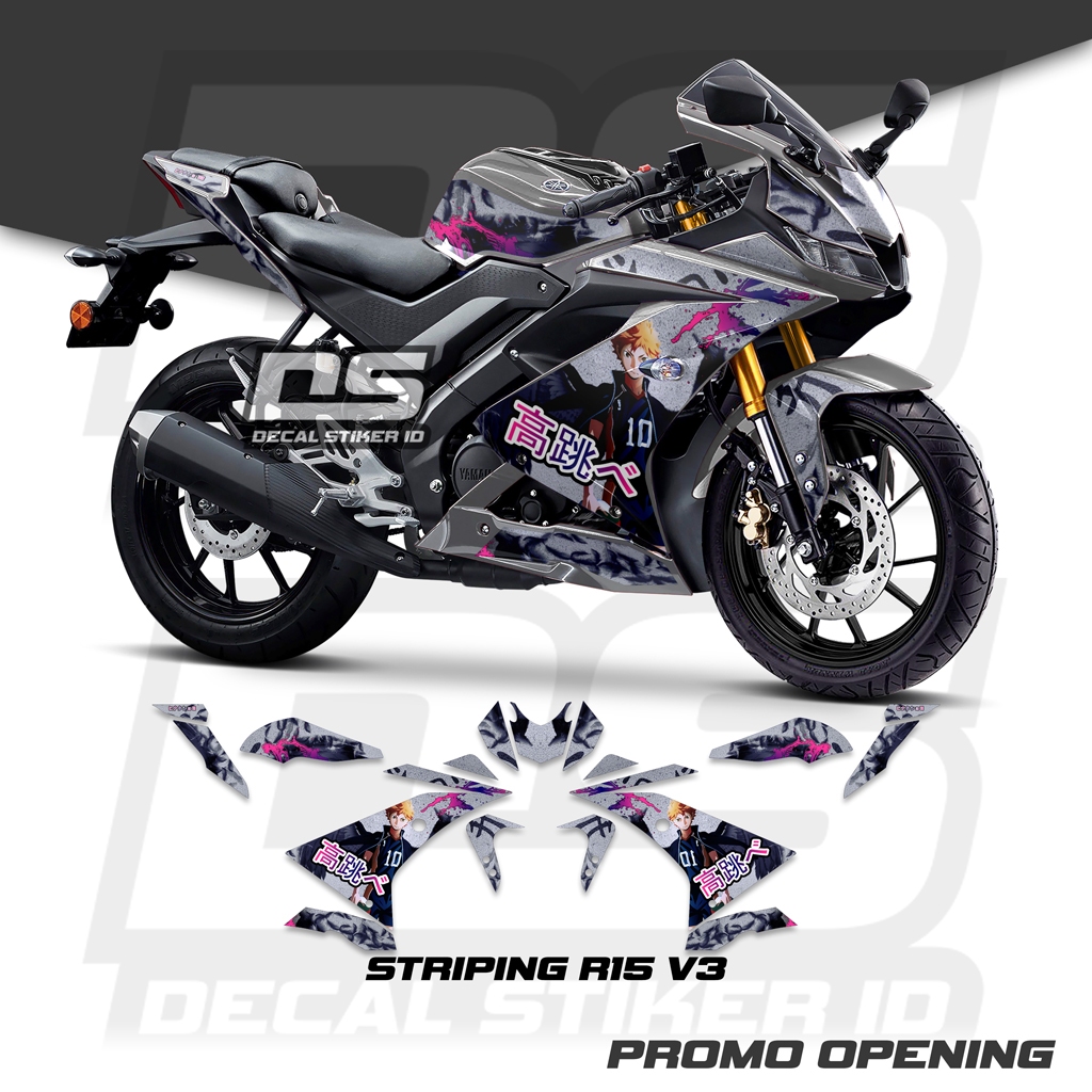 Striping r15 v3 anime, sticker r15 v3, decal striping r15 v3 anime terbaru