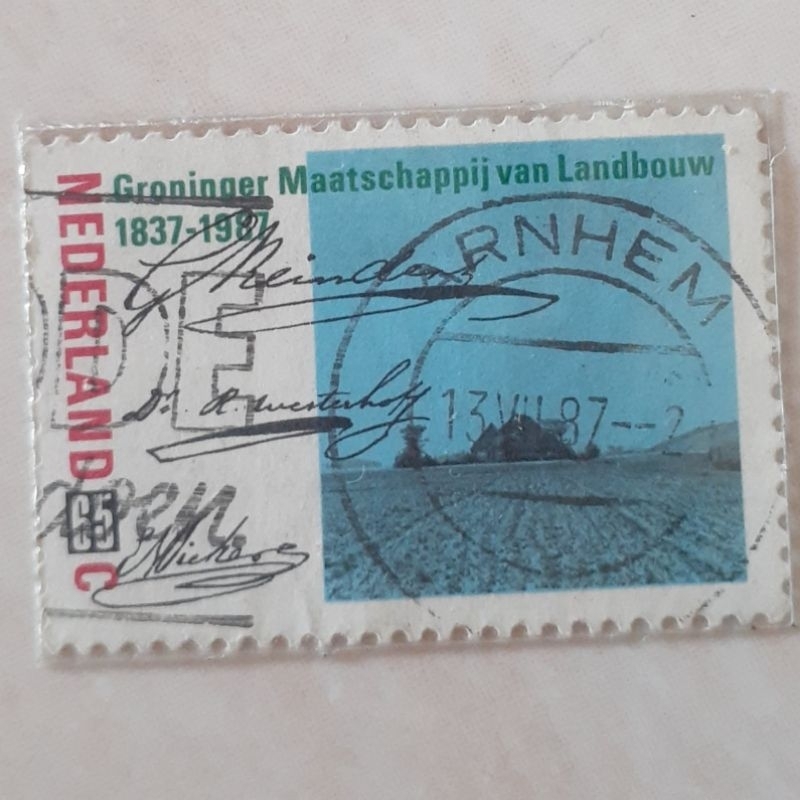 

Perangko Belanda Anniversaries in 1987 (150th Anniversary of Groningen Agricultural Society) Tahun 1987