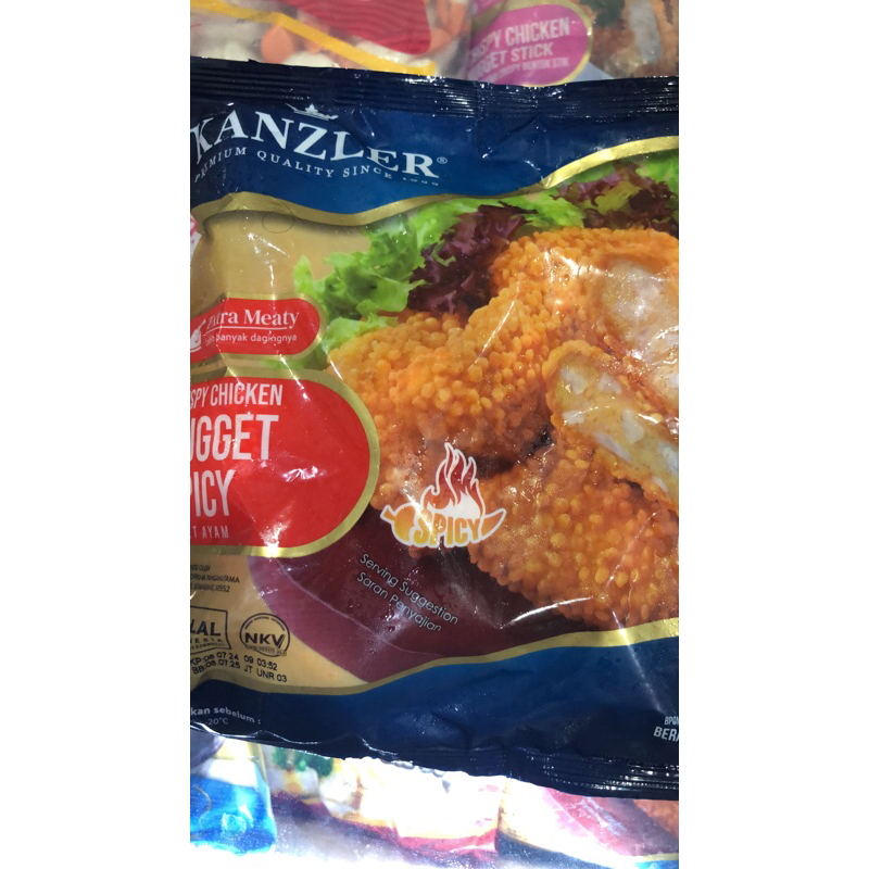 

Kanzler spicy chicken nugget 450gr/nugget pedas