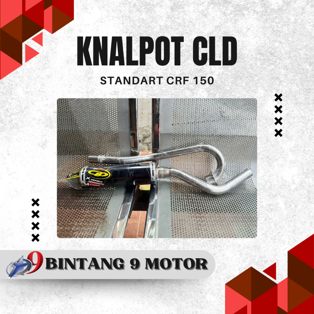 KNALPOT TRAIL CLD STANDART CRF 150-BINTANG SEMBILAN MOTOR