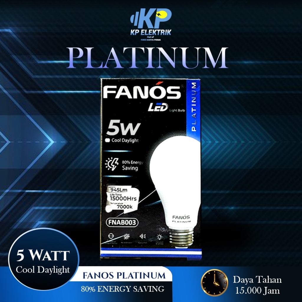 Lampu Bohlam LED Fanos Platinum
