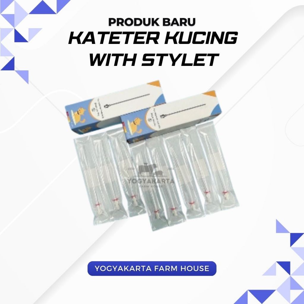 Kateter Kucing With Stylet/Kateter Urine Kucing