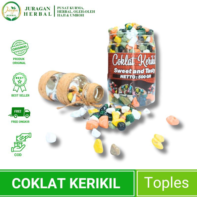 

Coklat Kerikil 250gr & 500 gr TOPLES| Oleh-oleh khas arab ori