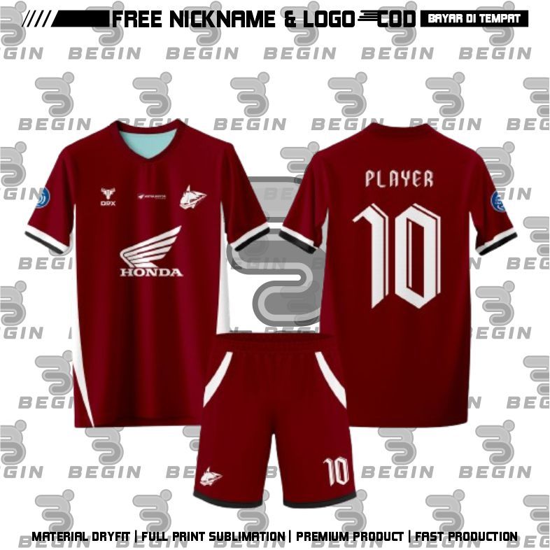 Jersey Psm Makasar Home Bri Liga 1 2004-2025 Gratis Pasang Nama Dan No Punggung Full Printing