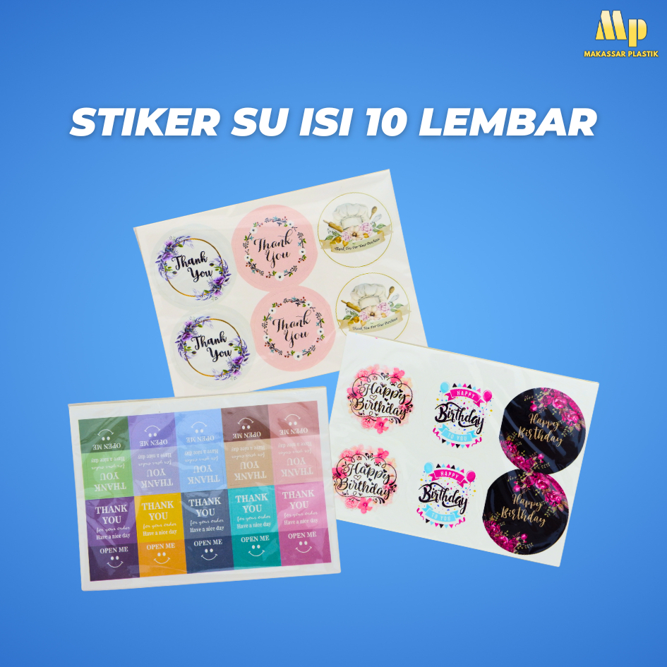 

STICKER SU / STICKER THANK YOU / STICKER HAPPY BIRTHDAY @10 LBR