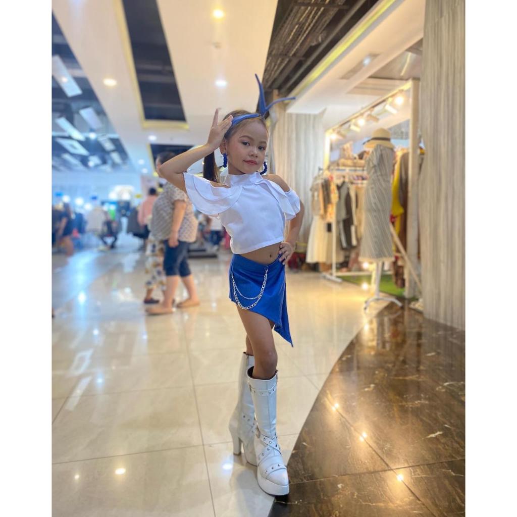 BAJU FASHION SHOW ANAK MURAH CASUAL JEANS CASUAL PUTIH