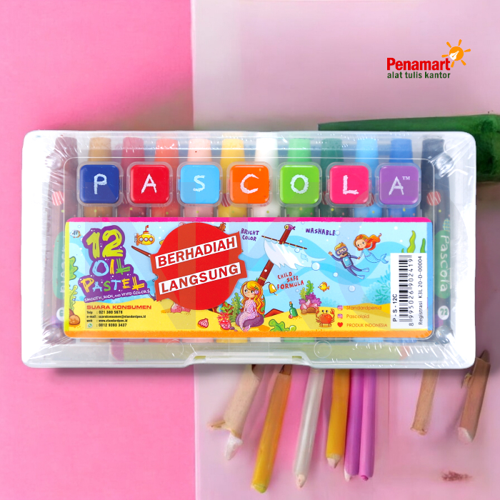 

Standard Pascola Oil Pastel Crayon Krayon 12 Warna Berhadiah (A0801)