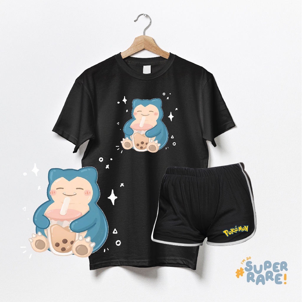 SUPER RARE - POKEMON Kaos Estetik Baju Tidur Wanita Dewasa Korea