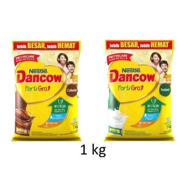 

Dancow Fortigro 1kg Susu Bubuk dancow Instant 1kg dan dancow Coklat 1 Kg Pouch