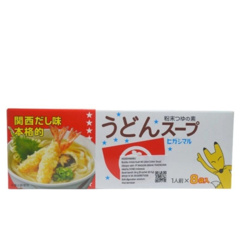 

Higashimaru Udon Soup (8pcs x 8gr) 64gr/Bumbu Kaldu Udon