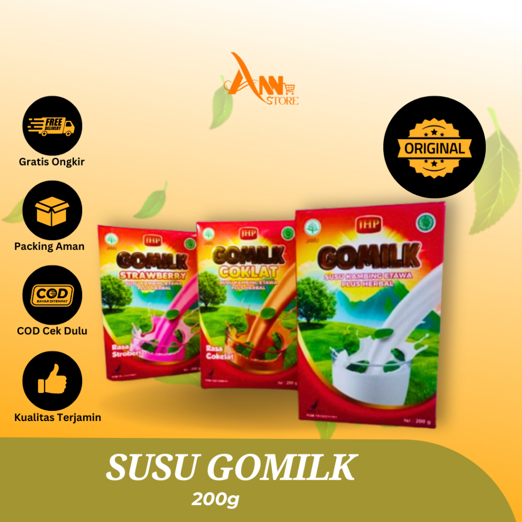 

Susu Kambing Etawa Gomilk Plus Herbal Susu Gomilk