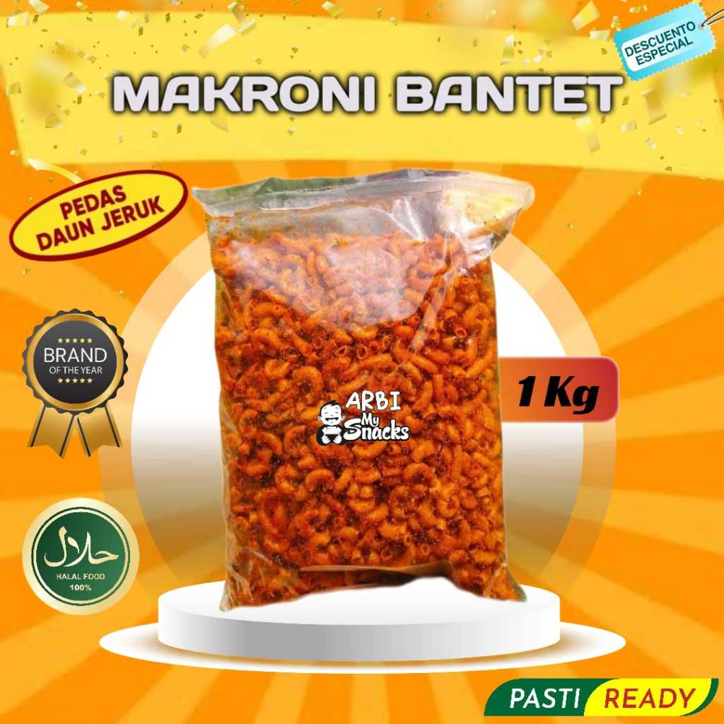 

Makroni Bantet Bumbu Special Gurih Pedas Daun Jeruk / Makroni Bantet Cemilan Food Snack