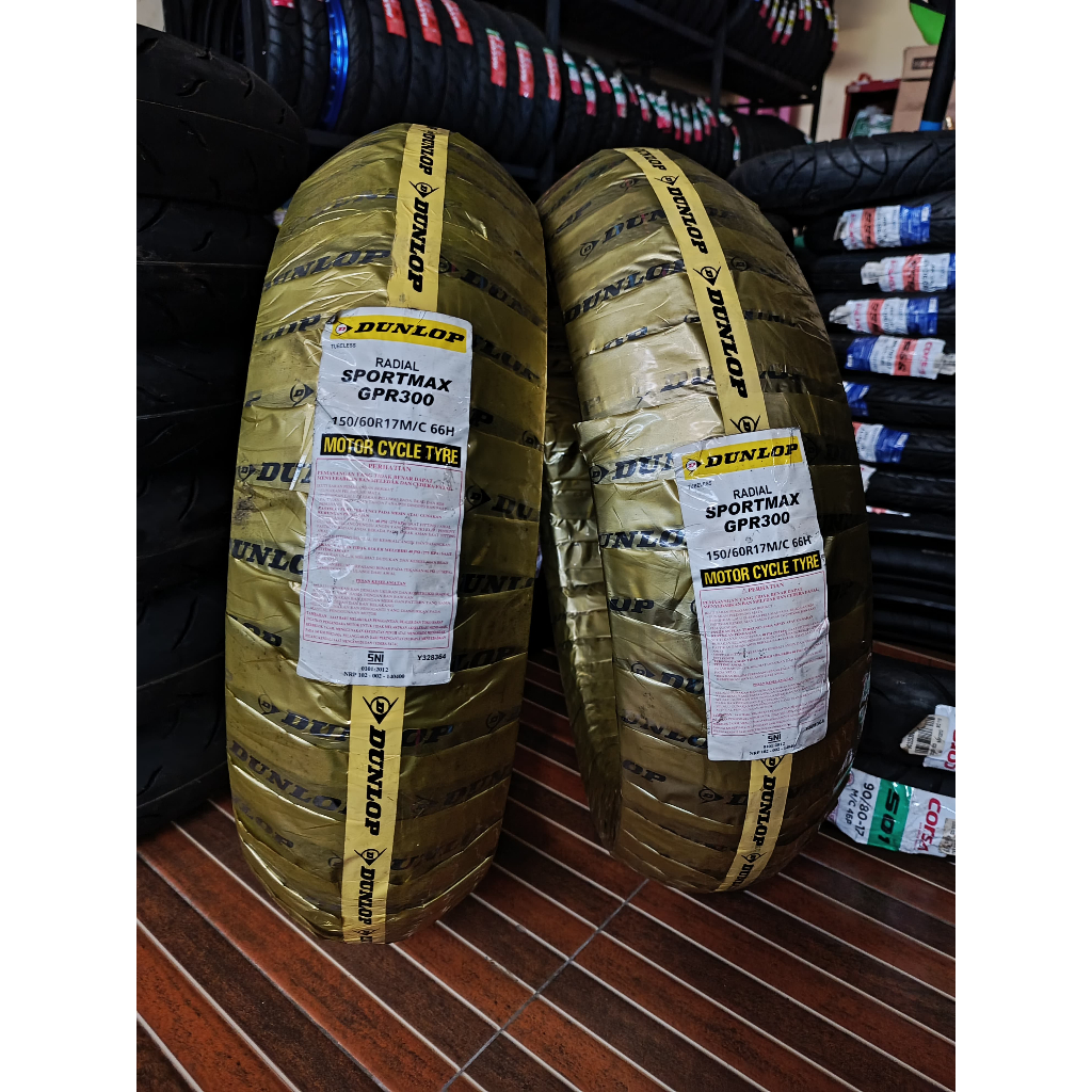 Ban Dunlop GPR300 150/60-17 Ban Belakang Motor sport Ring 17 Tubeless