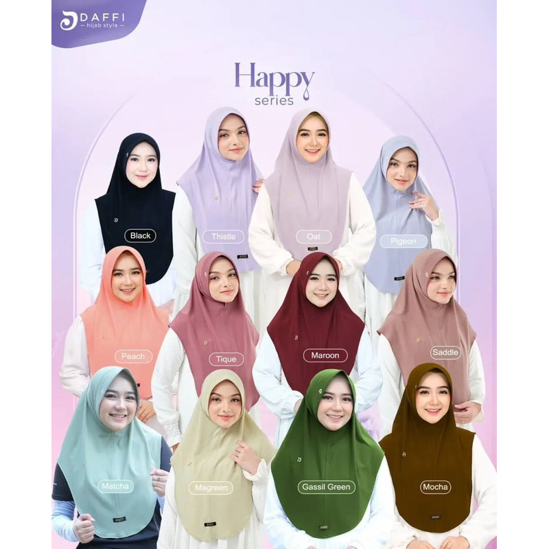 Happy khimar daffi/ Happy Bergo Daffi/ Happy Daffi Series 1