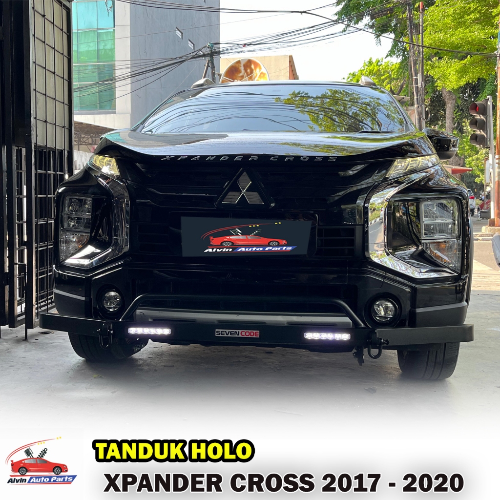 TANDUK DEPAN XPANDER CROSS 2017 - 2021  HOLO STYLE / PENGAMAN BUMPER DEPAN XPANDER CROSS