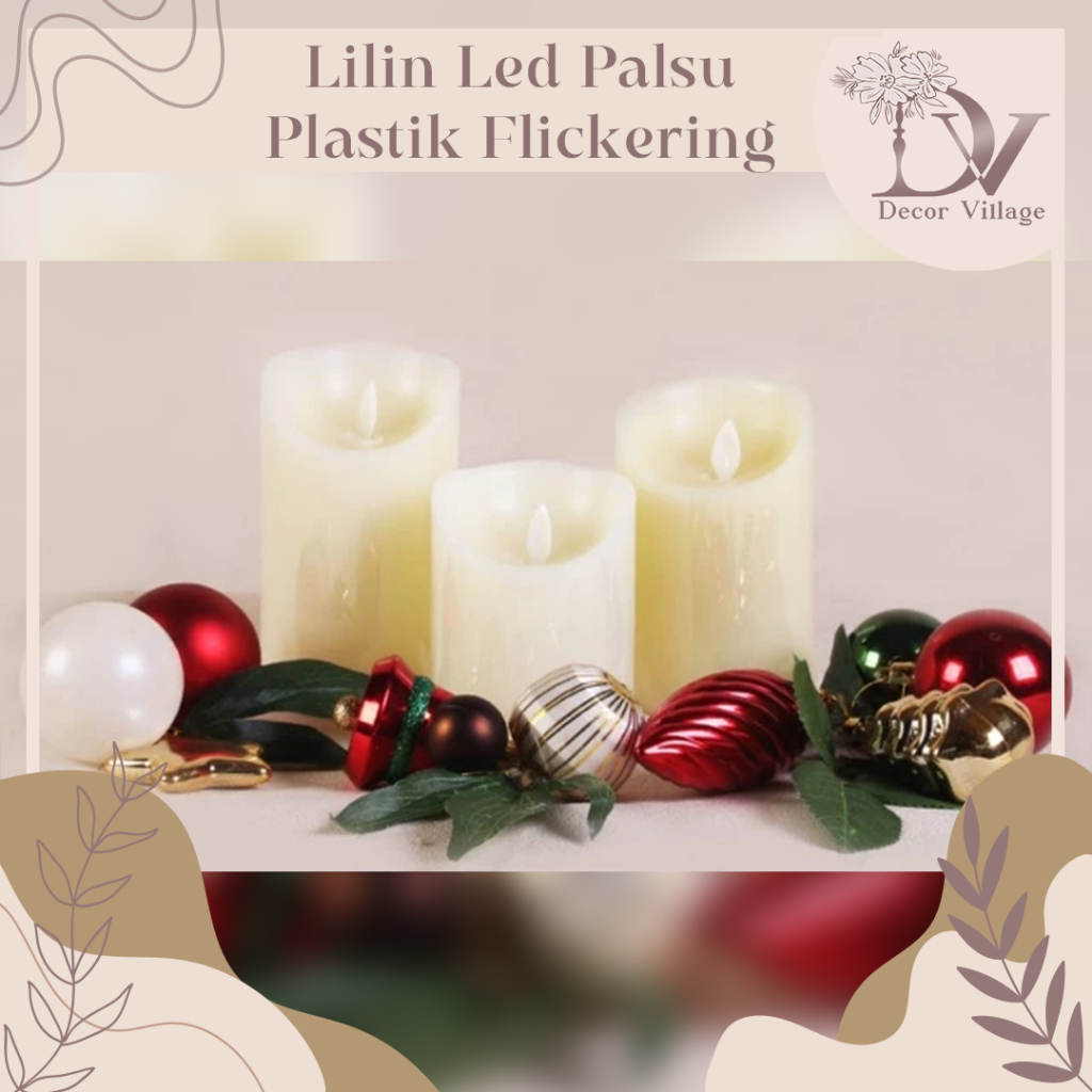 Lilin LED Palsu Plastik flickering candle
