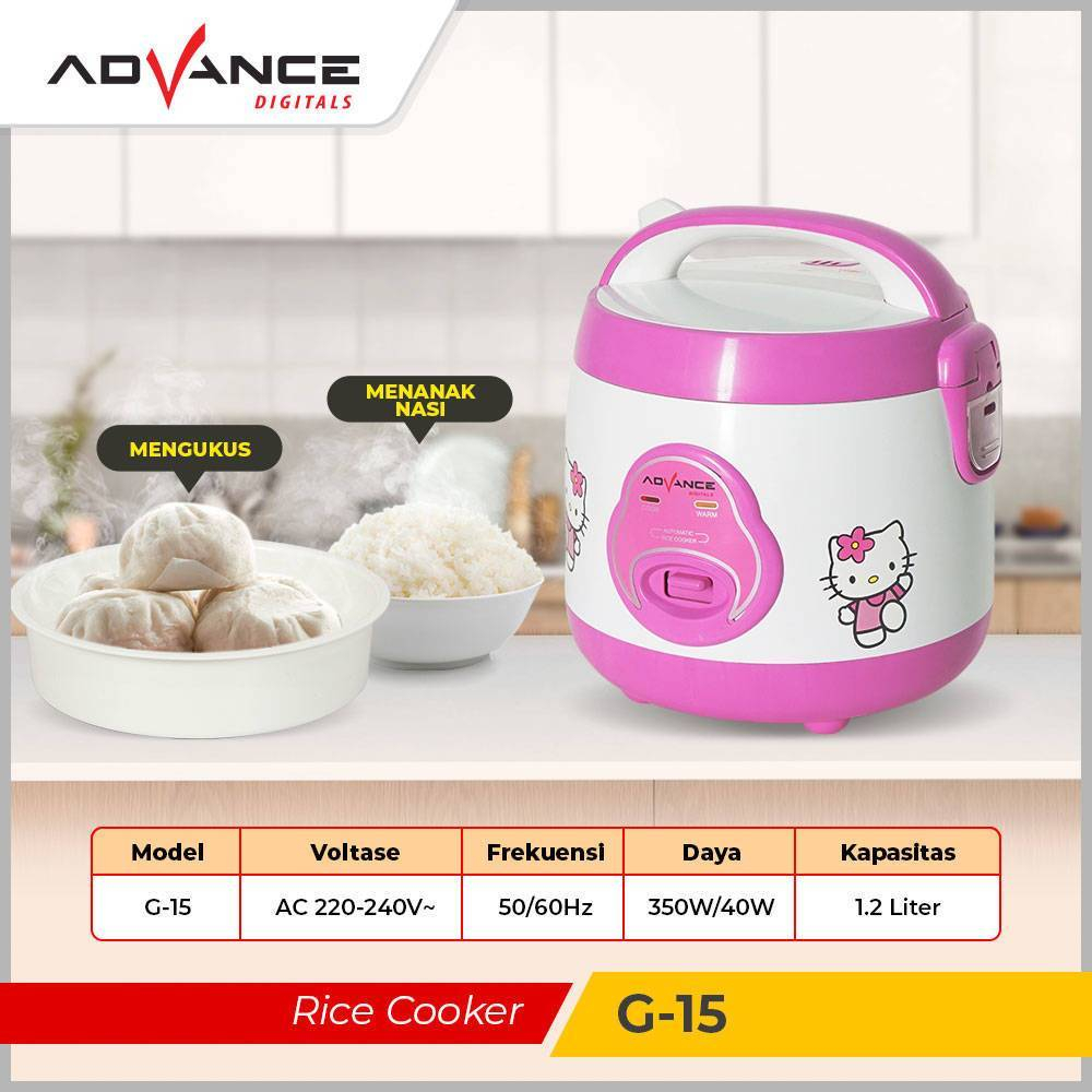 RICE COOKER ADVANCE G-15 MAGICCOM KARAKTER ADVANCE MAGICCOM KAPASITAS 1.2 LITER