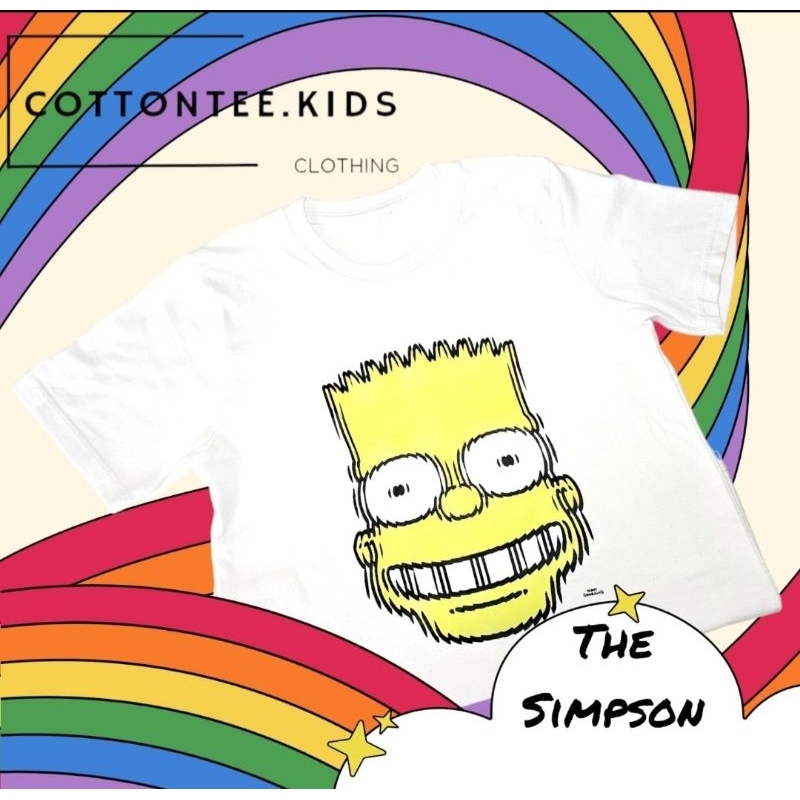 [COTTONTEE]KAOS ANAK THE SIMPSON PREMIUM/KAOS KATUN ANAK SIMPSON