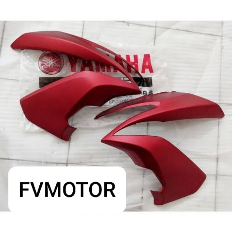 Body cowling sayap depan kanan/kiri Aerox 155 old merah doff matte ori YGP B65-F8351-00-P0 (kiri) at