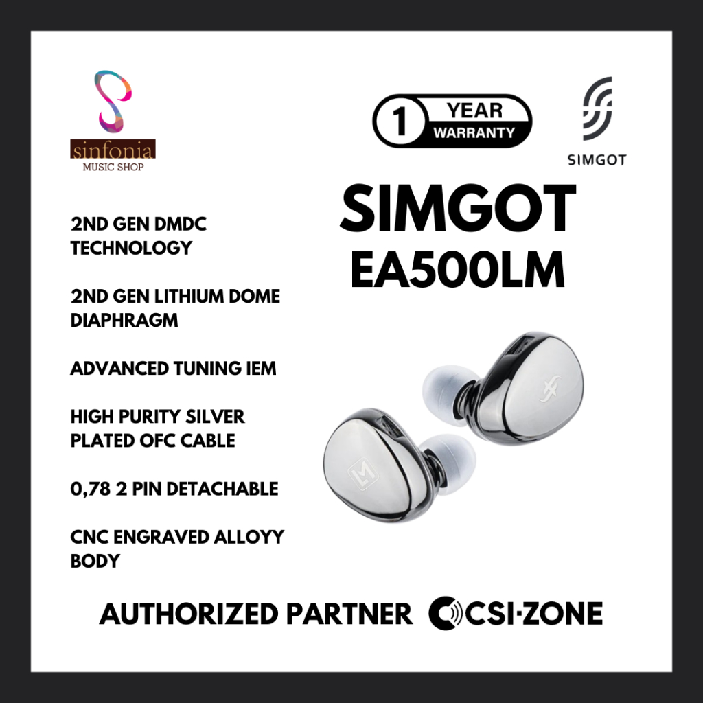 SIMGOT EA500LM / EA500 LM DMDC Dynamic Driver In Eari Monitor Earphone