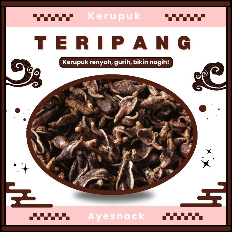 

Kerupuk teripang/kerupuk laut/hasil laut/oleh-oleh khas Kenjeran/250 gram