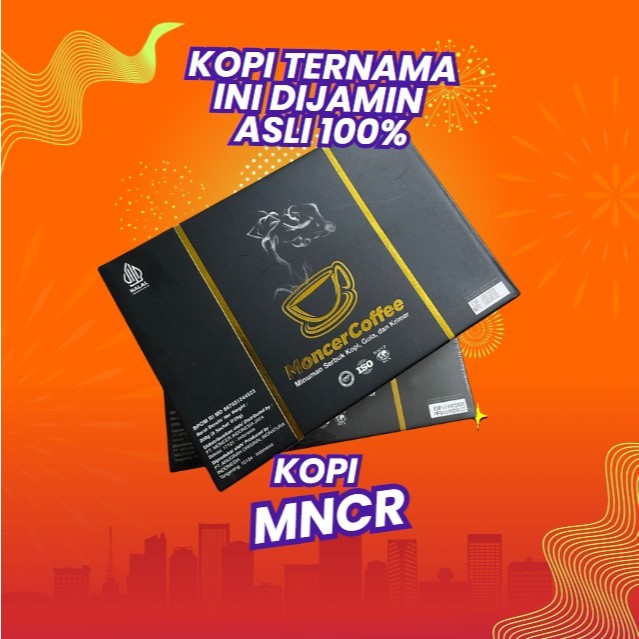 

NFMoncer Coffee Kopi Herbal Pria Dewasa Halal dan Sudah BPOM 1 Box 8 Sachet