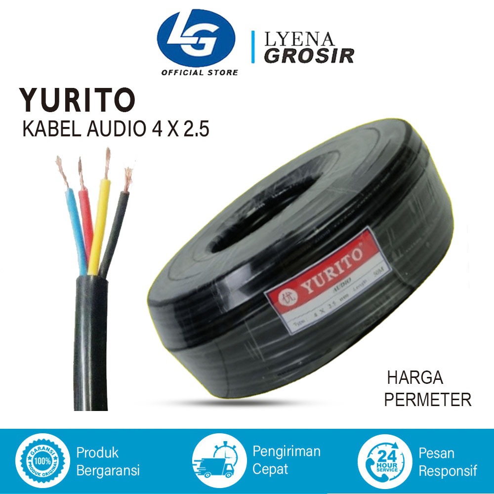 KABEL AUDIO NYYHY YURITO 4 X 2.5mm Ecer Meteran