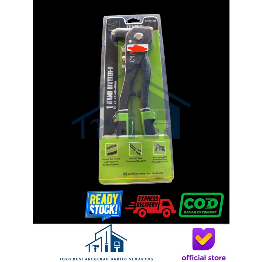 Tang Rivet Tekiro Japan - Hand Rivet Termurah Original