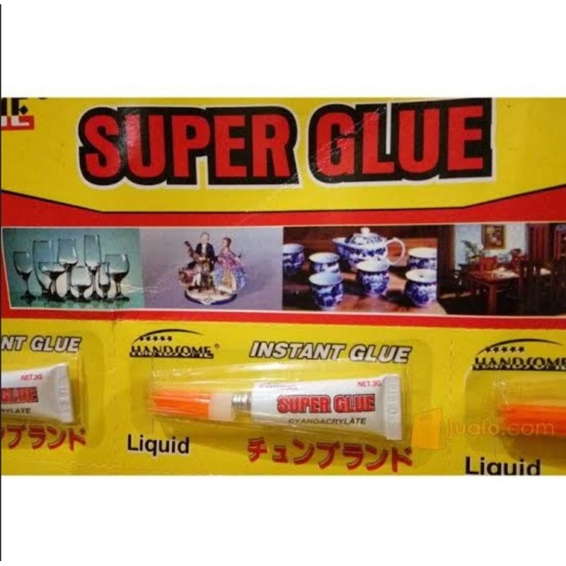 

HJK (24 Lembar) Lem Super Glue Kartonan