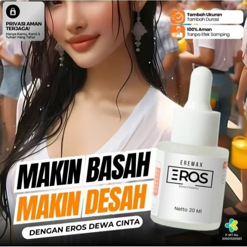 Eros Eremax Tetes Pria Perkasa Original Dewa Cintamu Eremax Serum Asli Bisa COD