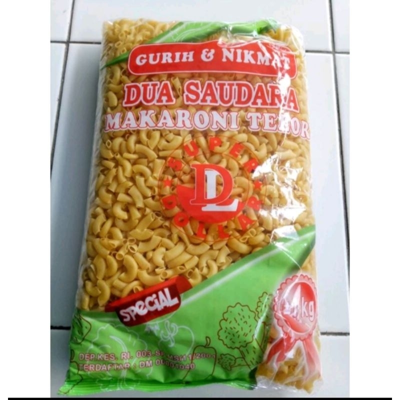 

Makaroni Dua Saudara 1Kg (Makaroni Bantat Mentah)